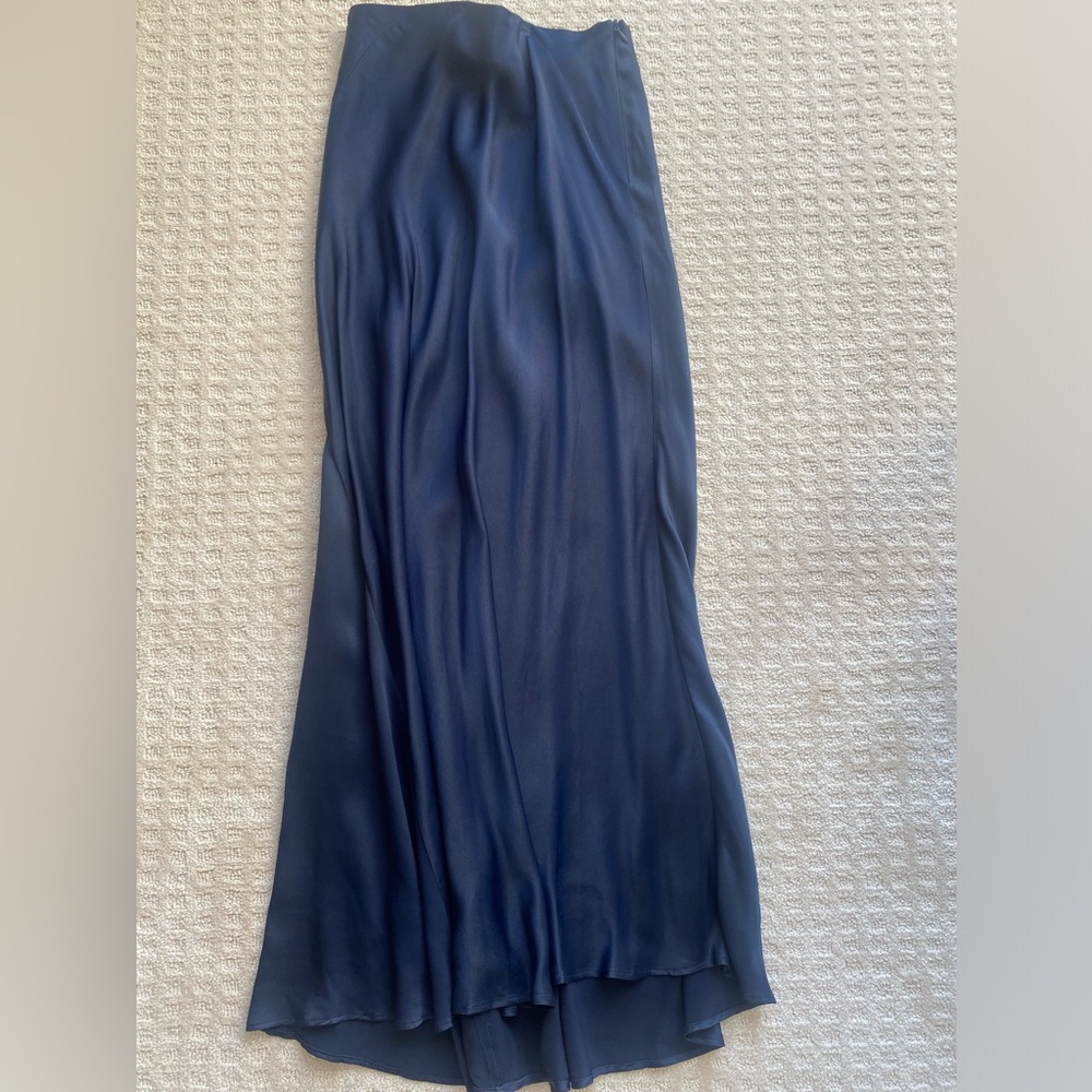 Zara satin maxi skirt